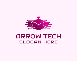 Tech Alarm Clock  logo design