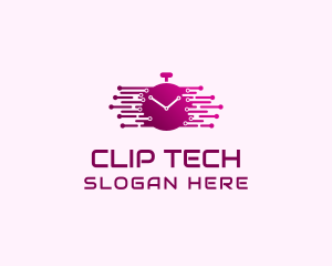 Tech Alarm Clock  logo design