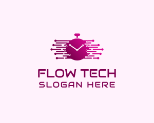 Tech Alarm Clock  logo design