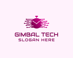 Tech Alarm Clock  logo design