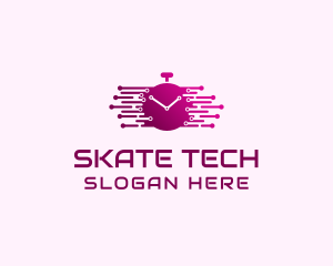 Tech Alarm Clock  logo design