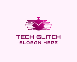 Tech Alarm Clock  logo design