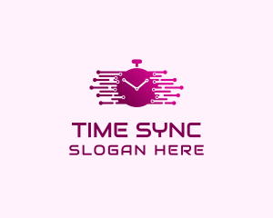 Tech Alarm Clock  logo design