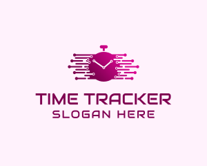 Tech Alarm Clock  logo design