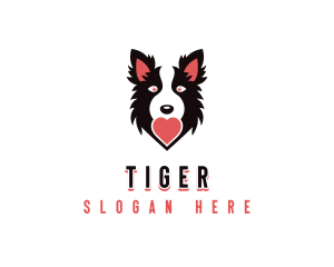 Pet - Border Collie Dog Veterinary logo design