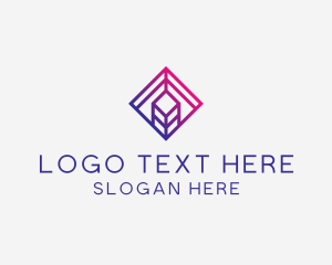 Textile - Diamond Real Estate Company logo design