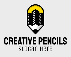 Pencil Buildings logo design