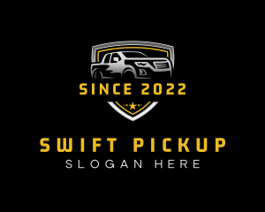 Pickup - Pickup Truck Shield logo design