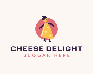 Cheese - Woman Cheese Diner logo design