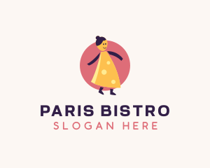 Woman Cheese Diner logo design