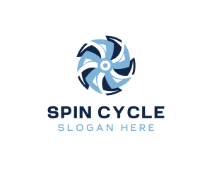 Spin - Industrial Fan Ventilation logo design