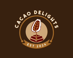 Cacao - Sweet Cocoa Chocolate logo design
