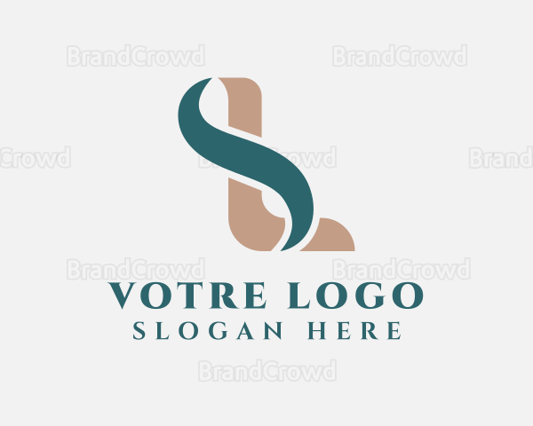 Elegant Fashion Brand Ribbon Logo