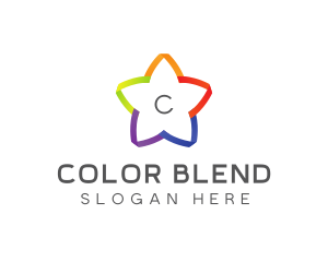 Colorful Cute Star logo design