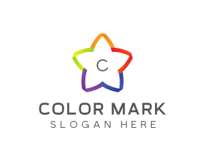 Colorful Cute Star logo design