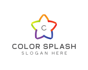 Colorful Cute Star logo design