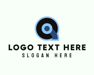 Music Studio - Media Letter Q logo design