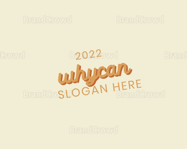 Retro Cursive Brand Logo