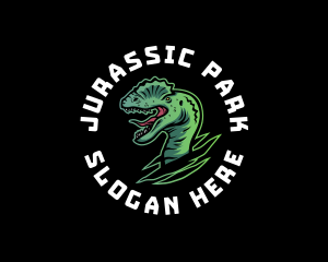 Prehistoric Wild Dinosaur  logo design