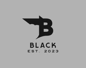 Bat Wing Letter B logo design