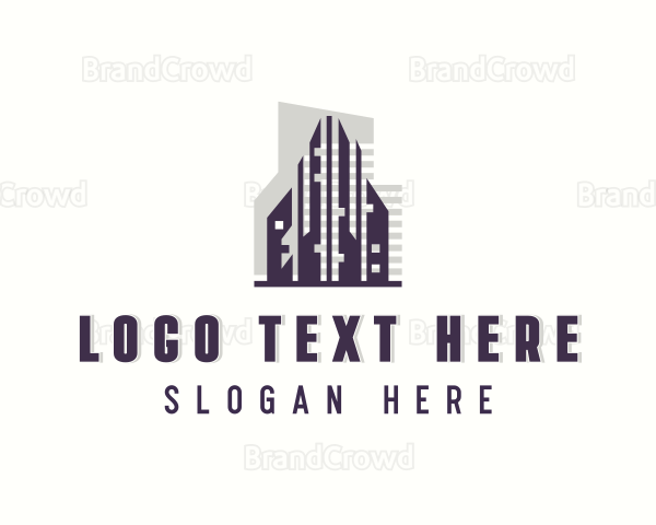 Skyscraper Building Property Logo