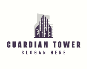 Skyscraper Building Property logo design