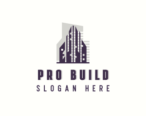 Skyscraper Building Property logo design