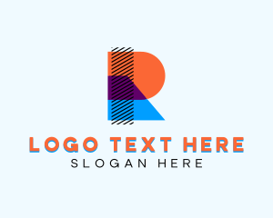 Startup - Digital Media Letter R logo design