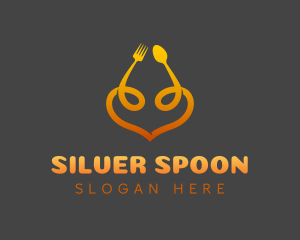 Spoon Fork Heart logo design