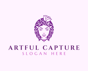 Dermatologist - Floral Woman Fashion logo design