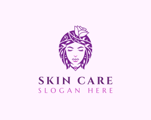 Dermatologist - Floral Woman Fashion logo design