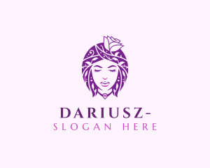 Floral Woman Fashion logo design