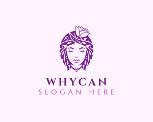 Floral Woman Fashion logo design