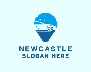 Locator - Car Pin Location logo design