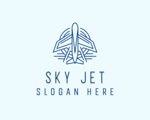 Airplane Airline Pilot logo design