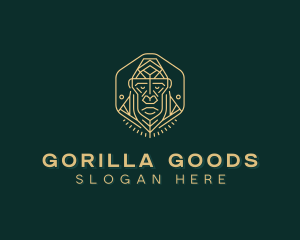 Gorilla Ape Crest logo design