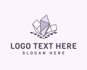 Crystal - Crystal Jewelry Wreath logo design