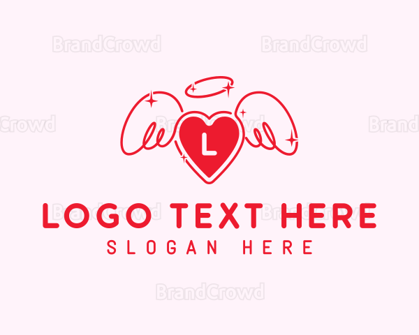 Angel Love Heart Logo
