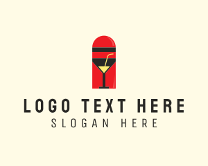 Liquor - Cocktail Shaker Bar logo design