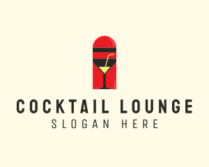 Cocktail Shaker Bar logo design