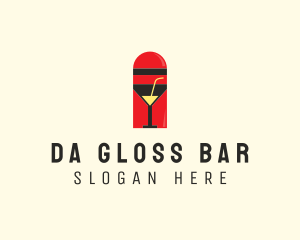 Cocktail Shaker Bar logo design