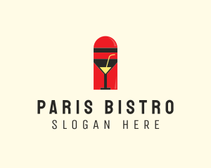 Cocktail Shaker Bar logo design