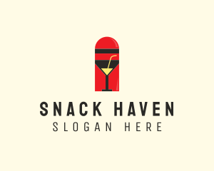 Cocktail Shaker Bar logo design