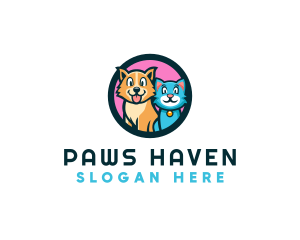 Cat Dog Veterinarian logo design