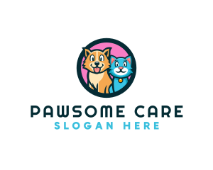 Veterinarian - Cat Dog Veterinarian logo design