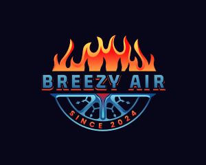 Fire Ice Air Ventilation logo design