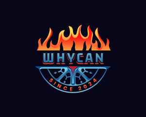 Freezer - Fire Ice Air Ventilation logo design