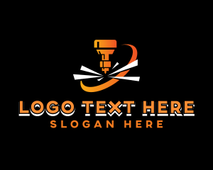 Industrial Laser Cutter Machine Logo