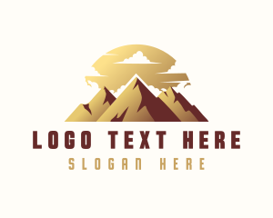 Ridge - Mountain Outdoor Travel logo design