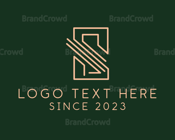 Professional Financial Tech Letter S Logo